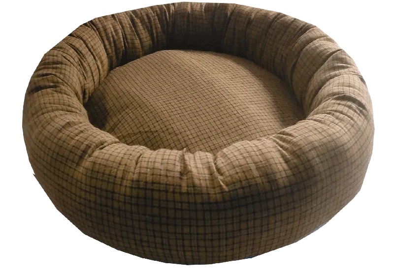 Spinning cat feather toy-Kiwi Wool Sausage Bed Large