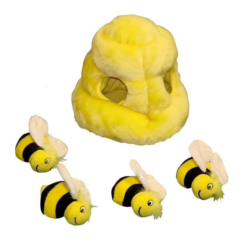 Pet-safe paw cleaner-Outward Hound Large Hide A Bee Puzzle Toy