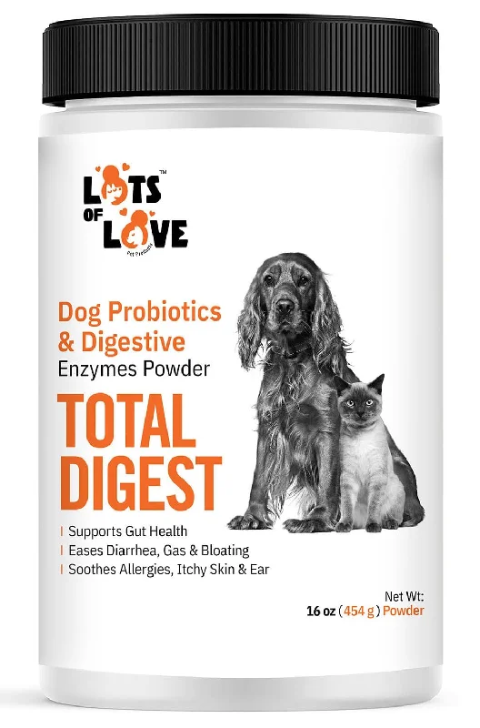 Vibration-based bark stopper-Lots of Love Total Digest, 16 oz