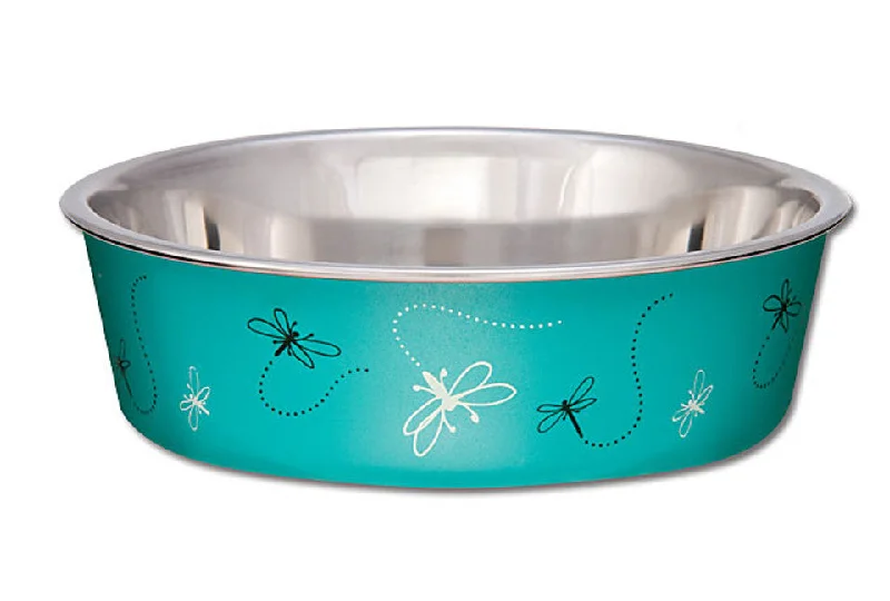 Stretchy pet paw socks-Loving Pets Bella Bowl - Stainless Steel Dog Bowl - Turquoise