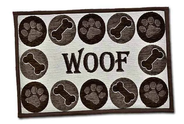 Plush pet nap blanket-Loving Pets Woof Chenille Bella Fashion Placemat