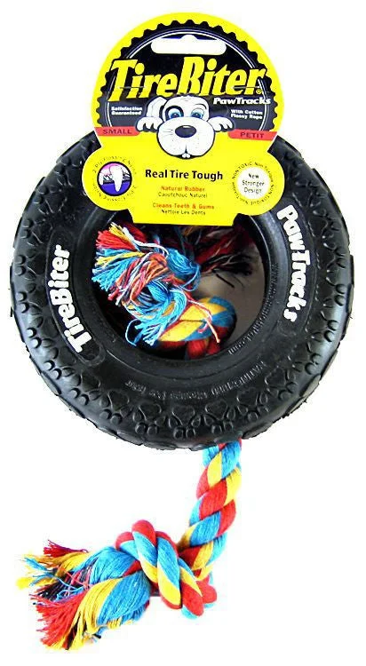 Aloe pet skin gel-Mammoth Small 6 Inch TireBiter With Rope