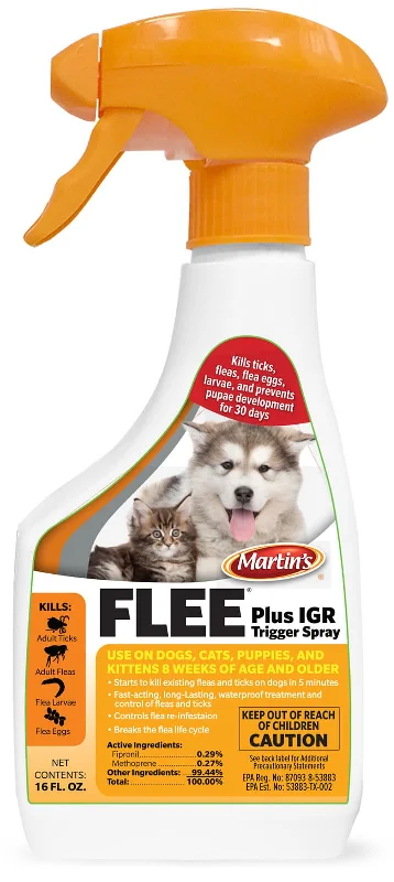 Aloe pet skin gel-Martin's Flee Plus IGR Trigger Spray