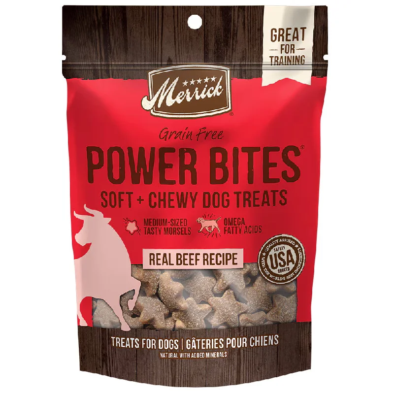 Stretchy pet paw socks-MERRICK POWER BITE REAL BEEF 6oz