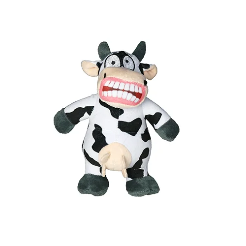 Pet-safe carpet cleaner-Mighty® Angry Animals Jr. Cow Dog Toy