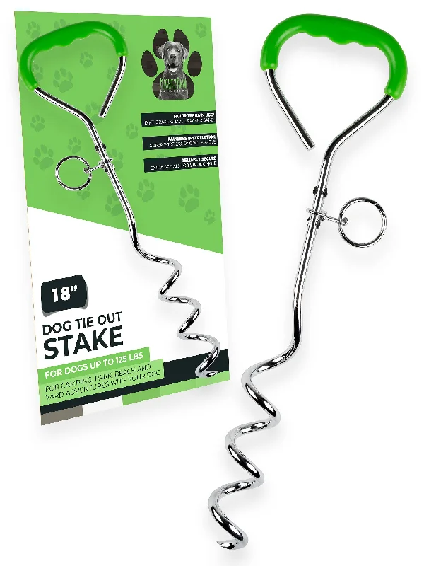 Shiny cat walking leash-Mighty Paw - Durable Dog Tie Out Stake for Secure Outdoor Play