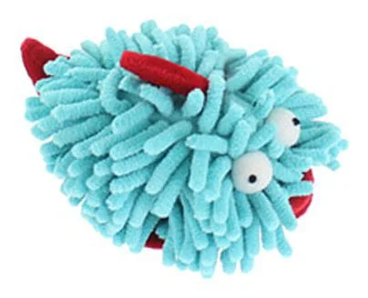 Tough rubber pet ring-Multipet Sea Shammies 6 Inch Blue Fish Toy