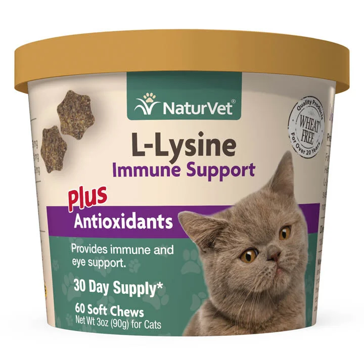 Fine pet flea brush-NaturVet L-Lysine – Immune Support For Cats