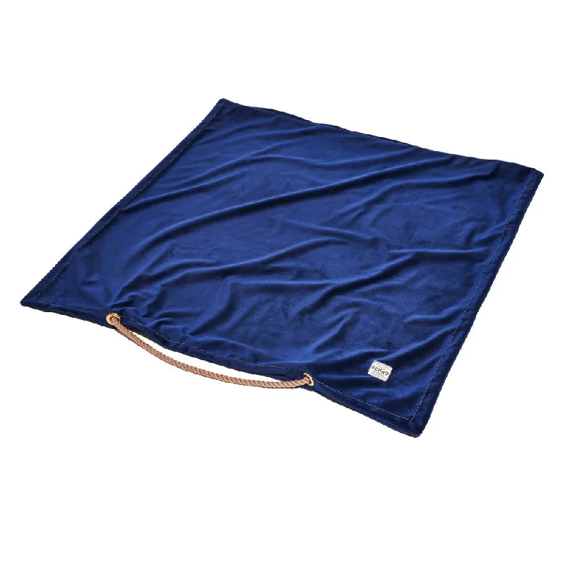 Mesh pet chest sling-Navy Washable Velvet Dog Bed Cover