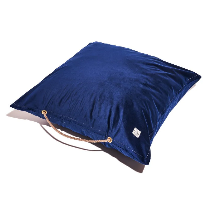 Foldable cat perch tower-Navy Washable Velvet Dog Bed