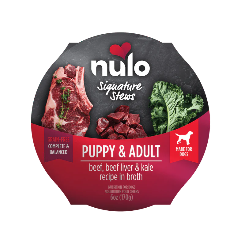 Outdoor pet play enclosure-Nulo Beef, Beef Liver & Kale in broth signature stew for puppies & adult dogs 6oz