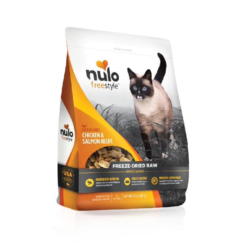 Sturdy pet yard fence-Nulo FreeStyle Freeze-Dried Raw Chicken & Salmon Recipe for Cats