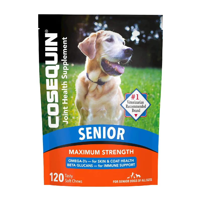 Sturdy pet travel ramp-Nutramax Cosequin Senior Joint Health Supplement for Senior Dogs, 120 Soft Chews