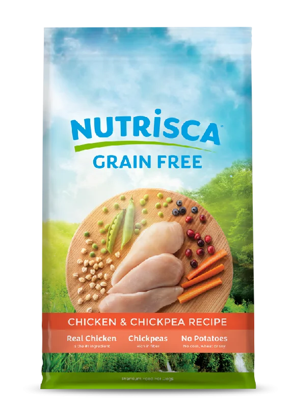 Natural pet play set-NUTRISCA Grain Free Chicken and Chickpea Recipe Dry Dog Food