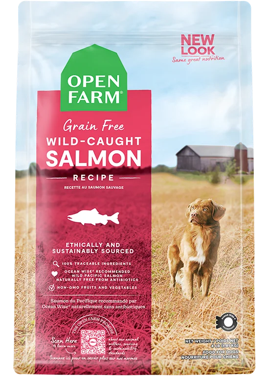 Mesh pet chest sling-Open Farm Wild-Caught Salmon Grain-Free Dry Dog Food