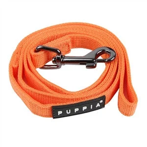 Patterned nylon pet collar-Orange Two Tone Lead