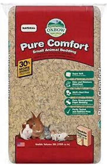 Bamboo bird feeding dish-Oxbow Pure Comfort Bedding 72L