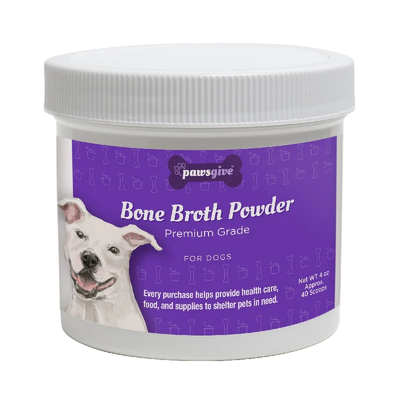 Squeaky catnip toy fish-PawsGive Bone Broth Powder for Dogs with Powdered Elk Antler and Bone - Rich in Collagen and Minerals - 4 oz