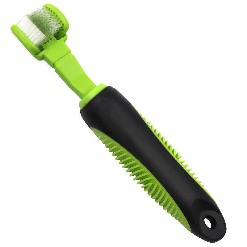 Antibacterial pet paw cup-Pet Life® Green Denta-Clean Toothbrush