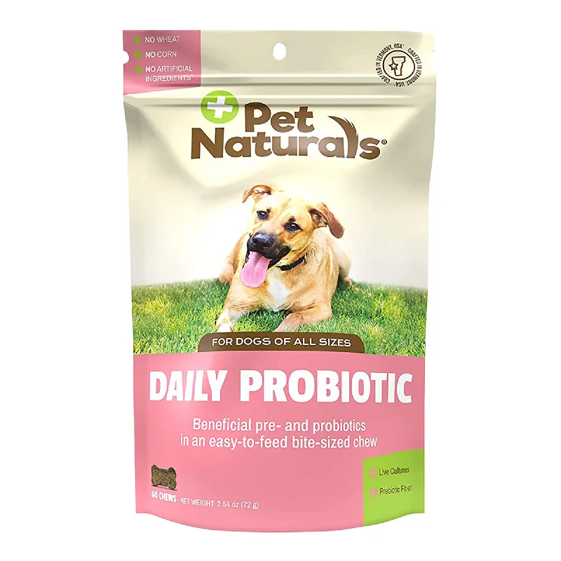 Quilted pet hanging bed-Pet Naturals Daily Probiotic Chew for Dogs, 60 ct