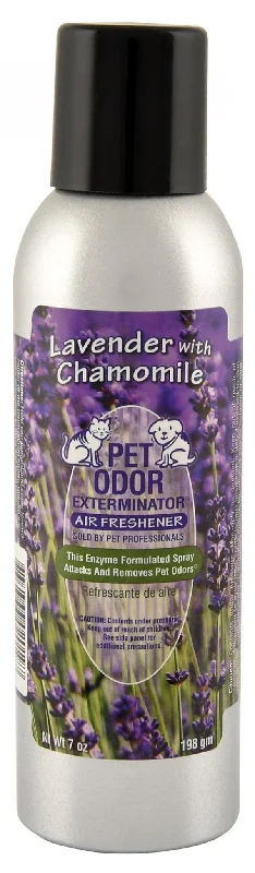 Adhesive pet hair remover-Pet Odor Exterminator Spray, Lavender with Chamomile, 7 oz