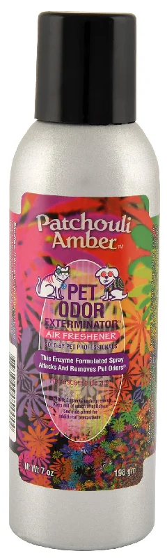 Matte ceramic pet dish-Pet Odor Exterminator Air Freshener Spray, Patchouli Amber, 7 oz