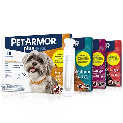 Matte ceramic pet dish-PetArmor® Plus Flea and Tick Protection for Dogs