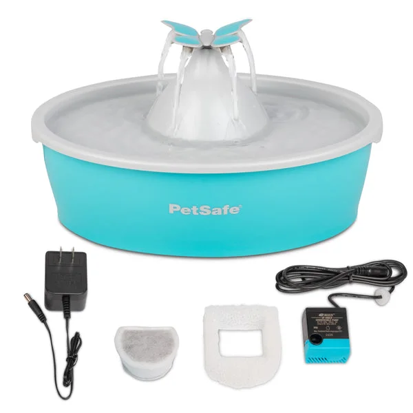 Soft pet cave nest-PetSafe Drinkwell® Butterfly Pet Fountain (50 oz)