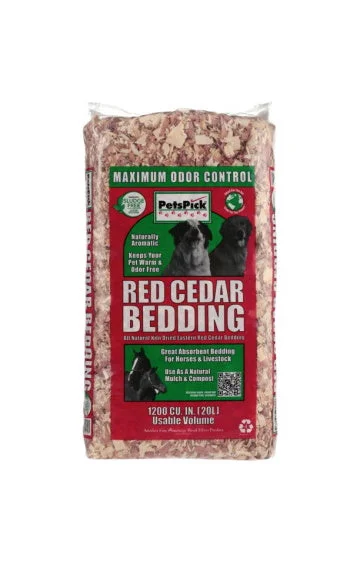 Glass pet treat jar-PetsPick Red Cedar Wood Bedding 20L