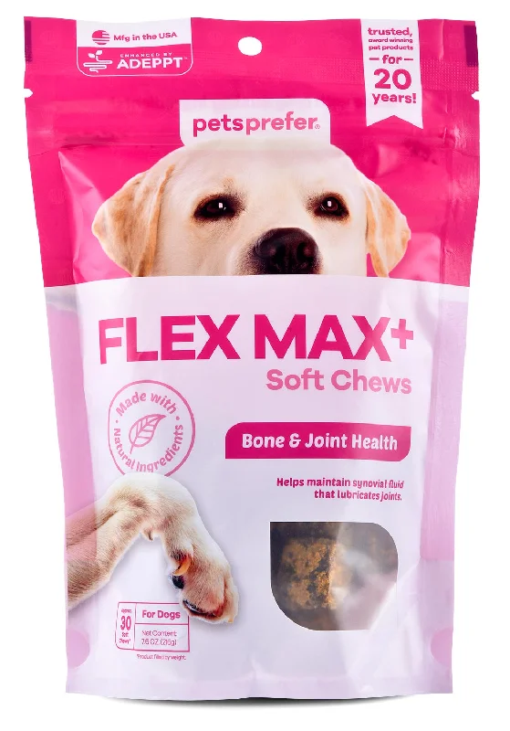 Sticky pet fur remover-PetsPrefer Flex Max+ Soft Chews w/ ADEPPT