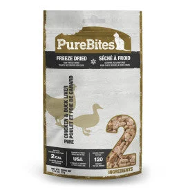 Plush pet tunnel bed-PureBites Chicken & Duck Liver Freeze Dried Cat Treats (1.12-oz)