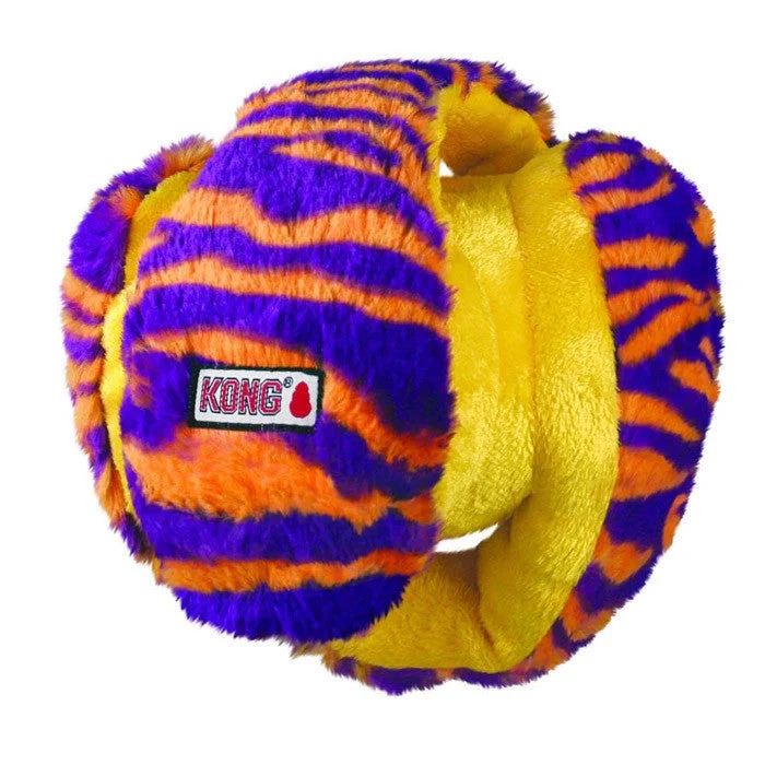 Flexible dog nose guard-Purple And Orange Medium Kong Funzler Dog Toy