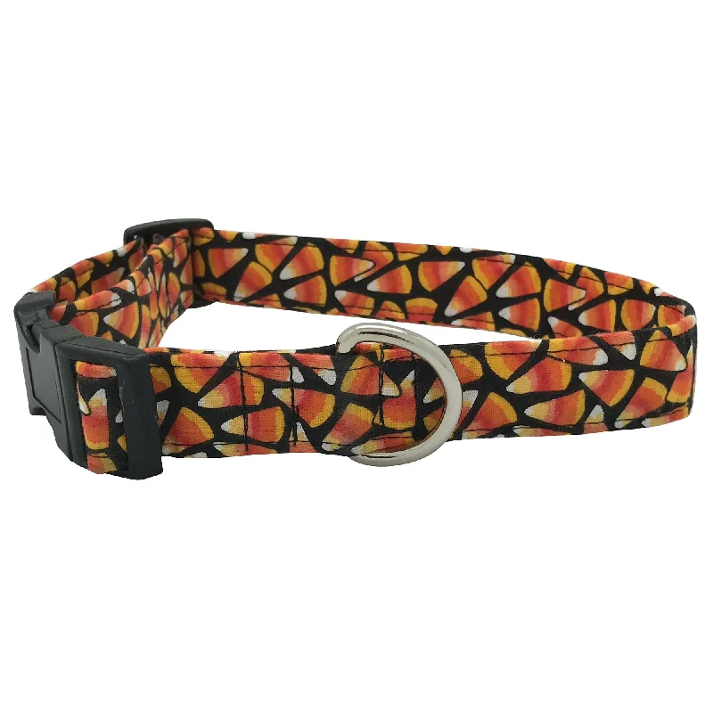 Knotted dog pull toy-Rainin' Candy Corn Dog Collar