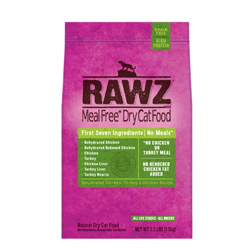 Spinning dog treat toy-RAWZ Dehydrated Chicken and Turkey Recipe for Cats