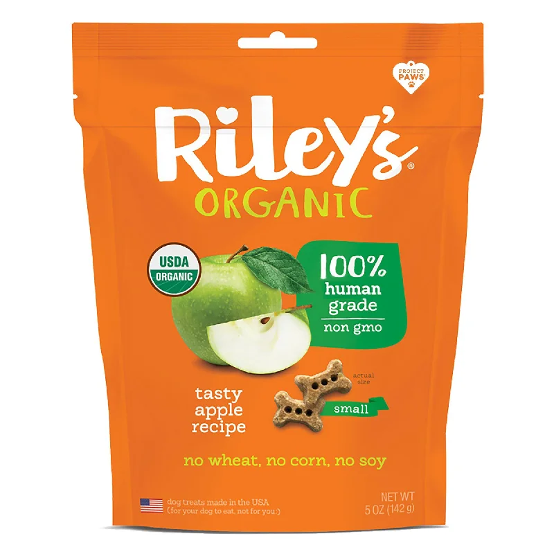 Sturdy pet travel ramp-Riley's Organic Tasty Apple Dog Treats