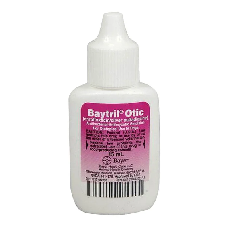 Soft-fit dog muzzle-Rx Baytril Otic, 15 ml