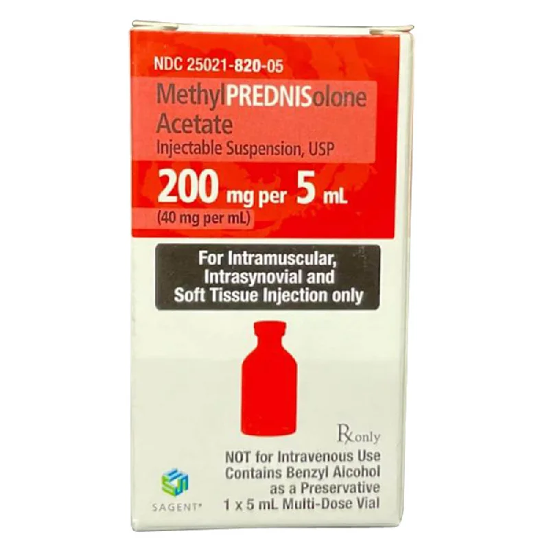 Portable pet agility pole-Rx Methylprednisolone 40mg/ml x 5ml vial