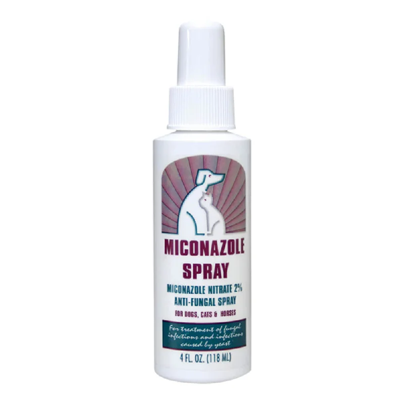 Ceramic bird water dish-Miconazole (miconazole nitrate 2%) Anti-Fungal Spray, 4 oz Bottle