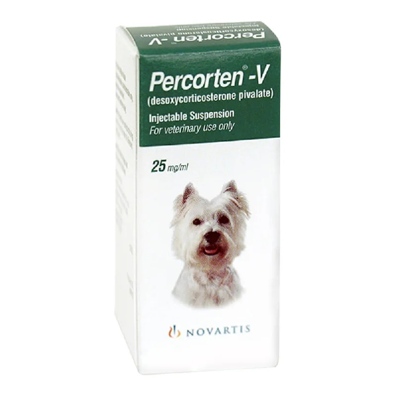 Angled pet food stand-Rx Percorten-V Inj, 25mg/ml, 4 ml Vial