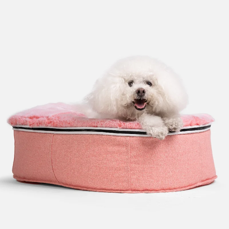 Insulated pet water bottle-(S) Premium Indoor/Outdoor Dog Bed (Ballerina Pink - ltd. edition)