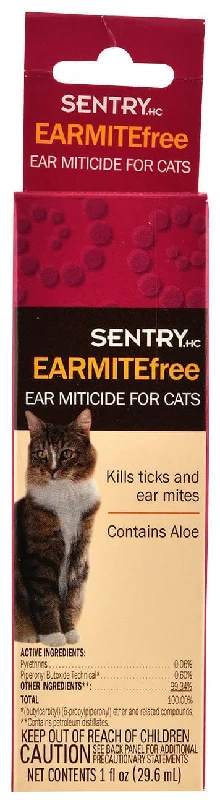 Battery-powered pet fan-Sentry Earmite Free Ear Miticide for Cats