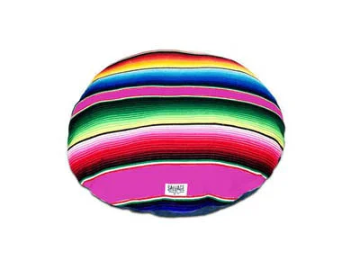 Fitted pet hammock liner-Saltillo Serape Circulo Bed- Pink