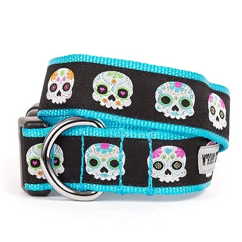 Organic pet chew pack-Skeletons Collar and Lead Collection - Black