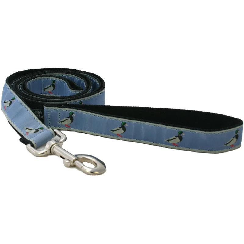 Collapsible pet outdoor house-Hemp Dog Leash 6' Slate Blue Mallard