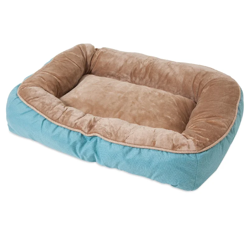 Essential oil pet spray-SnooZZy Rustic Low Bumper Bed - Teal