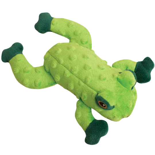 Padded dog adventure leash-Snugarooz Lilly the Frog Plush Dog Toy