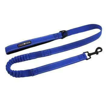 Fitted pet hammock liner-Soft Pull Traffic Dog Leash - Cobalt Blue