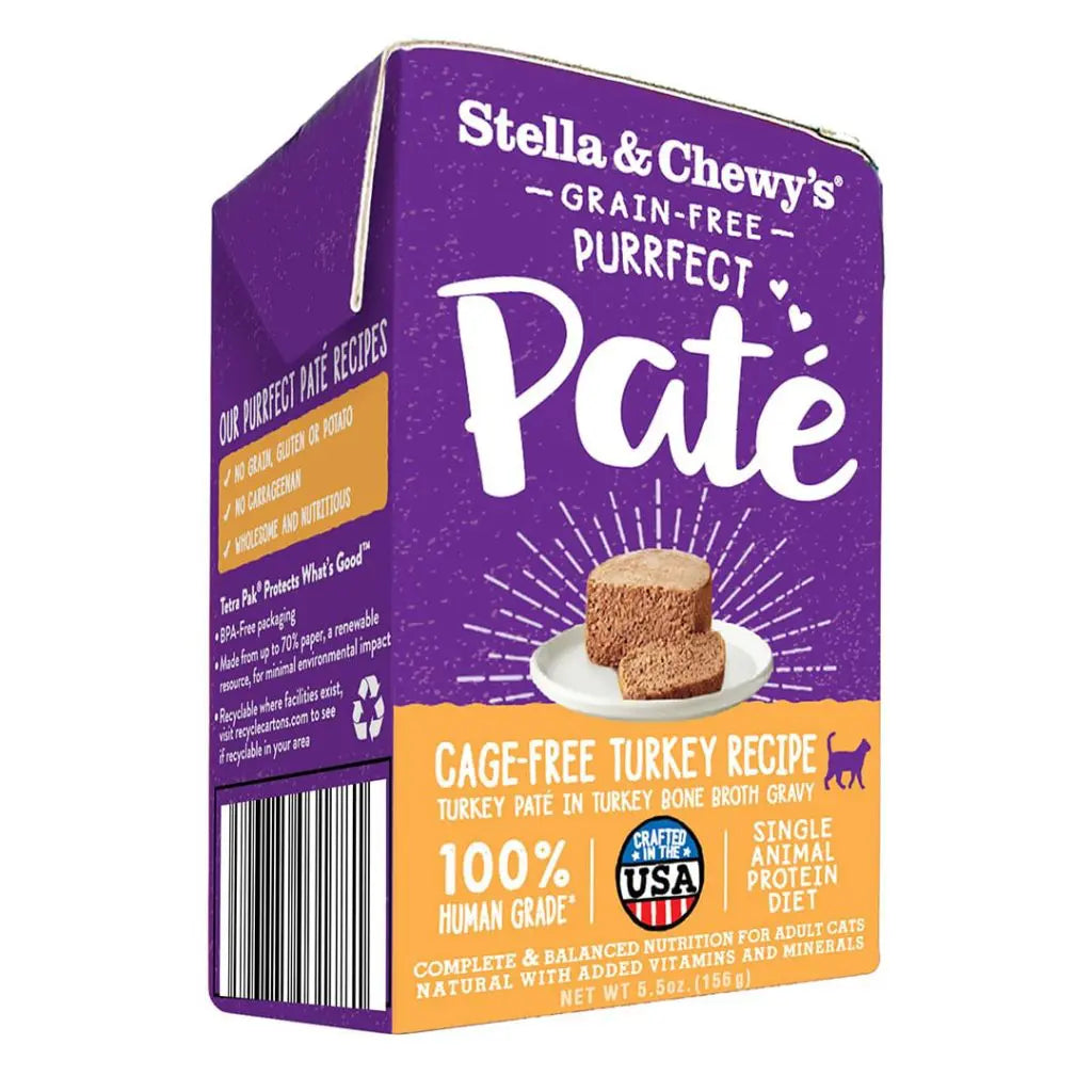 Soft puppy fetch bone-Stella & Chewy's Carnivore Purrfect Pate Turkey Cat Food