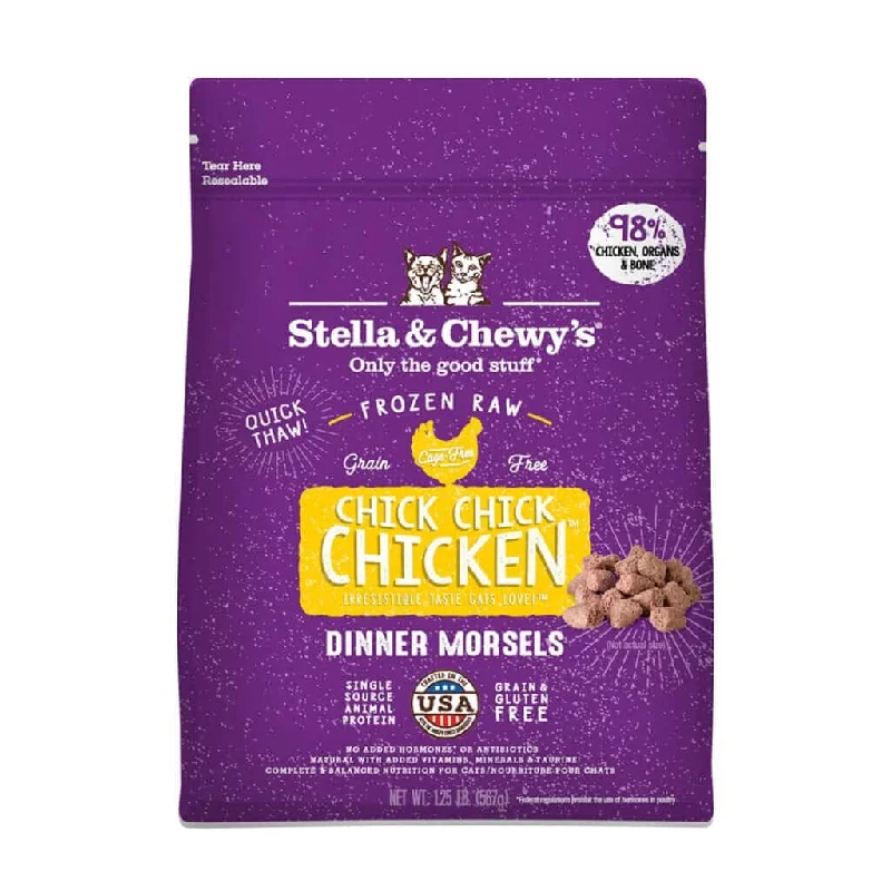 Dual-tone dog training clicker-Stella & Chewy's Chick Chick Chicken Frozen Raw Dinner Morsels Cat Food