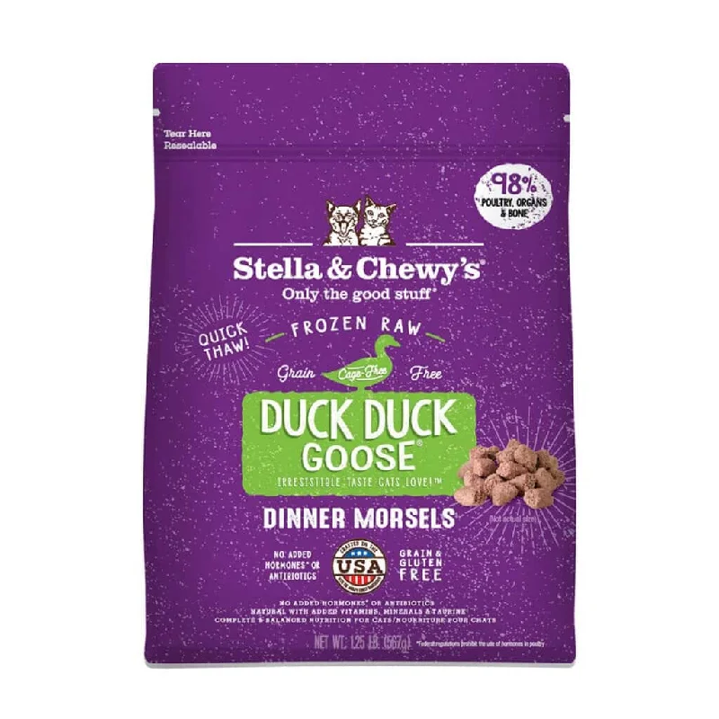 Weatherproof pet shade tent-Stella & Chewy's Duck Duck Goose Frozen Raw Dinner Morsels Cat Food